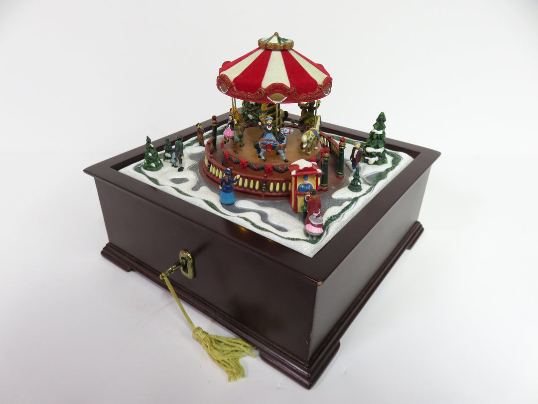 Christmas Carousel Music Box
