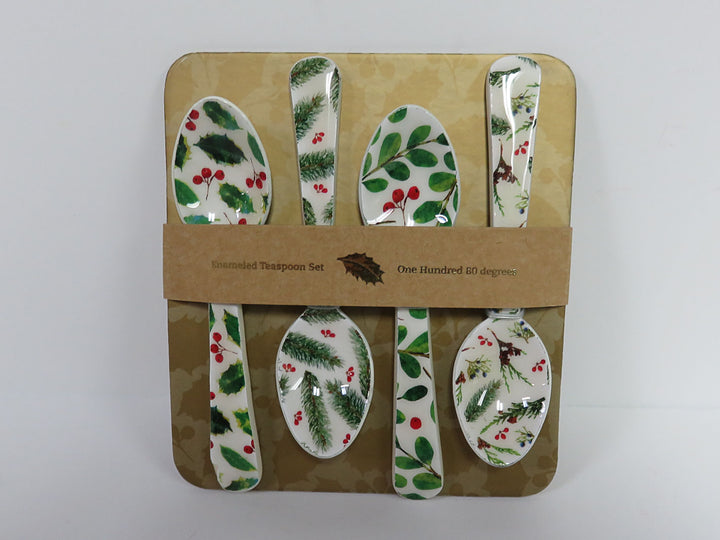 Holiday Enameled Teaspoons