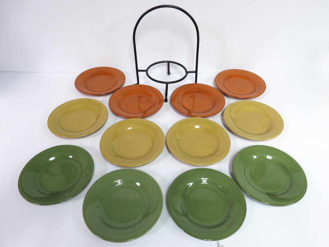 tag Appetizer Plates & Stand