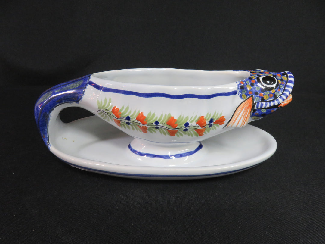 Vintage Quimper Gravy Boat