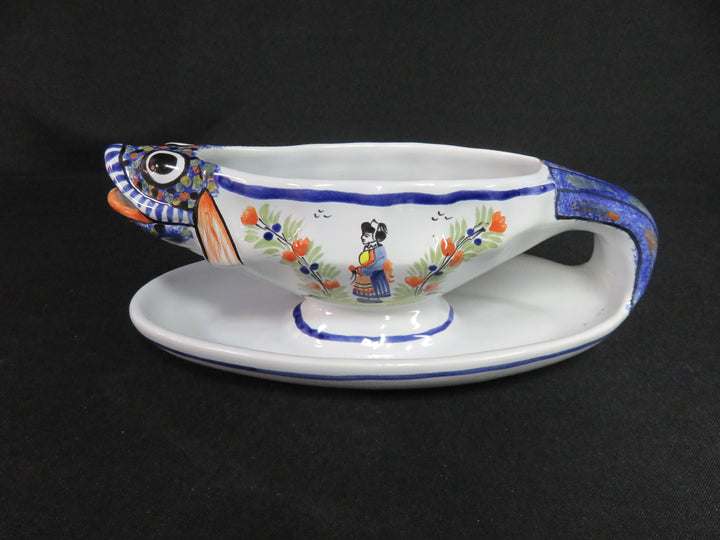 Vintage Quimper Gravy Boat