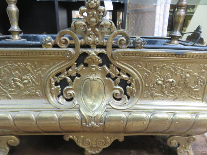 Custom Brass & Glass Coffee Table