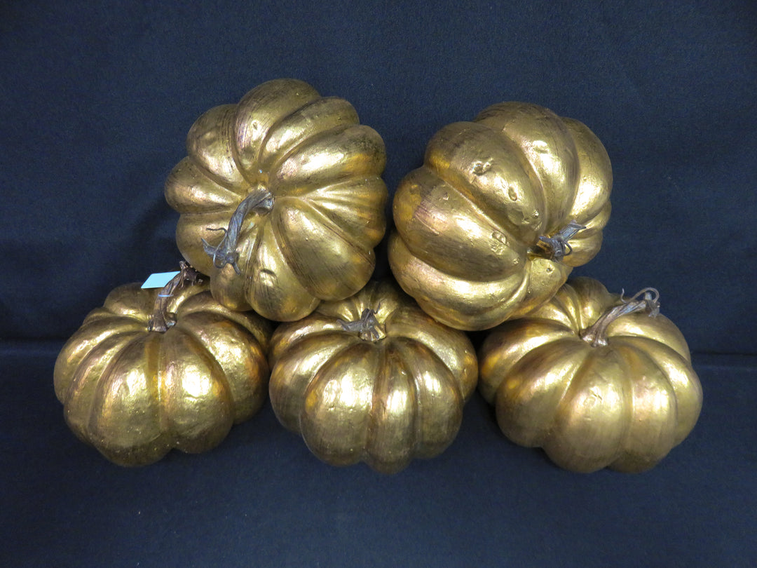 Metallic Gold Pumpkins