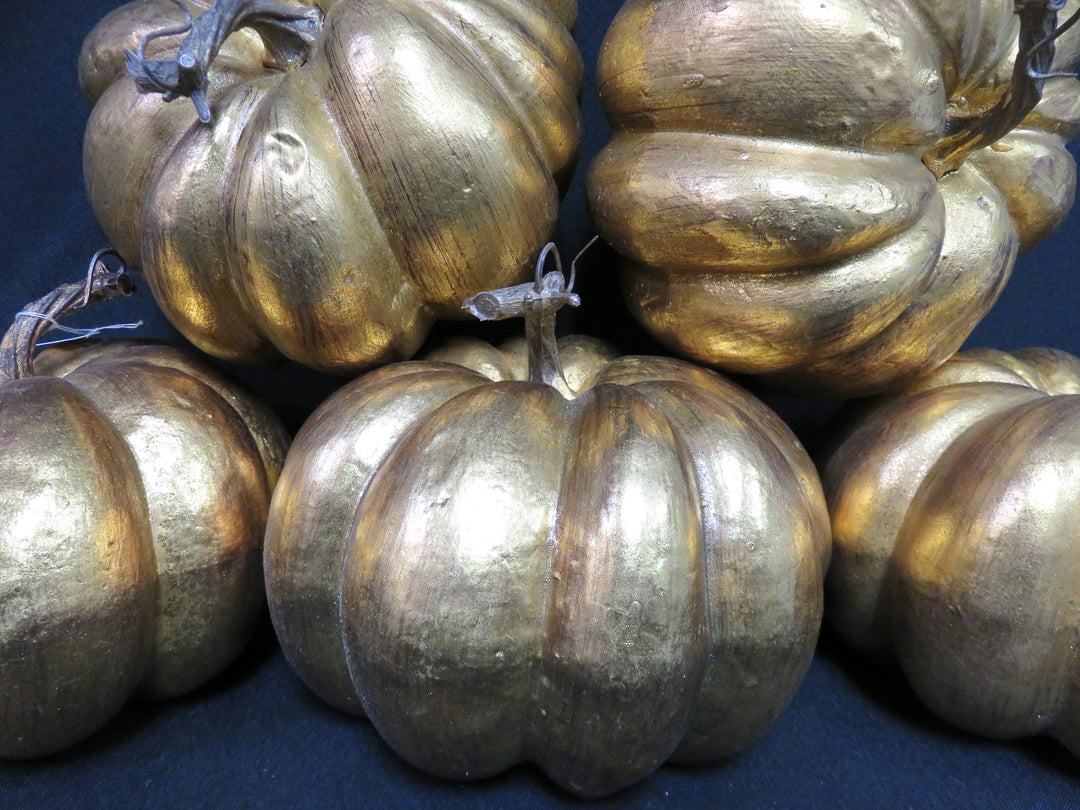 Metallic Gold Pumpkins