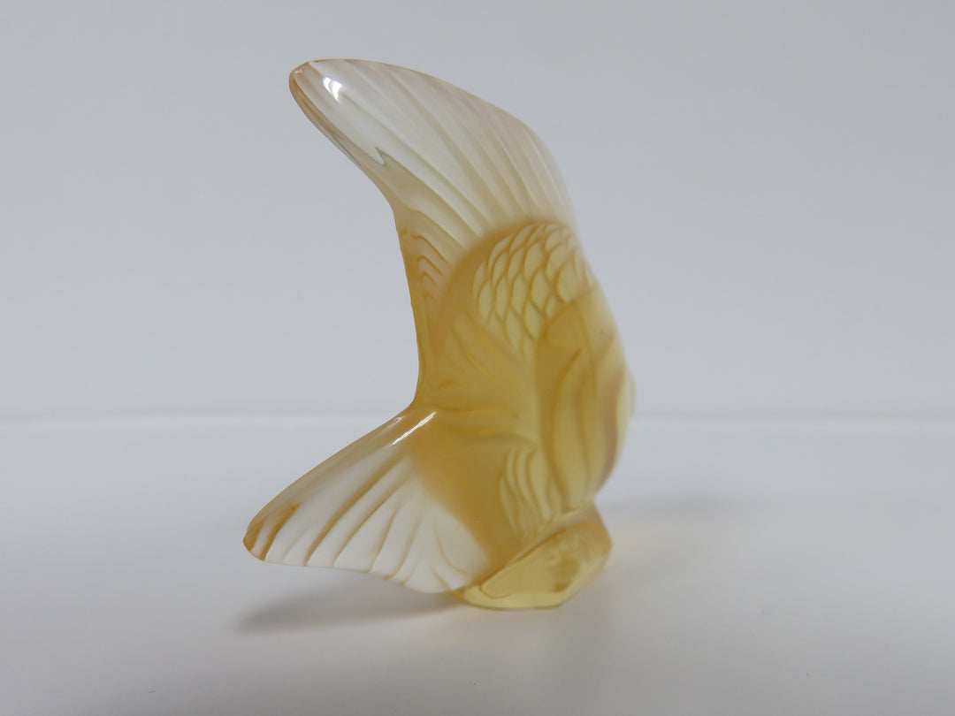Lalique Yellow Fish Figurine
