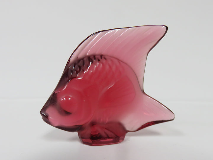 Lalique Red Fish Figurine