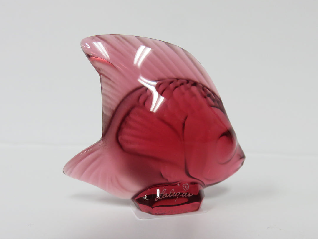 Lalique Red Fish Figurine