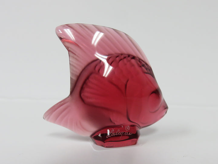 Lalique Red Fish Figurine