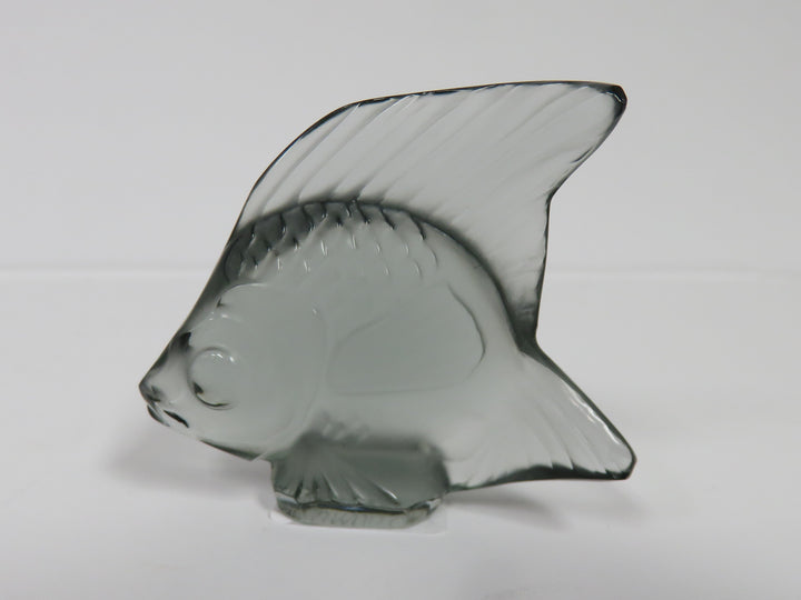 Lalique Grey Fish Figurine