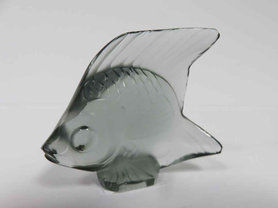 Lalique Grey Fish Figurine