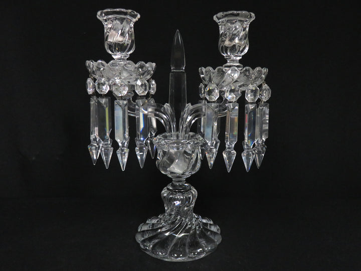 Baccarat Two Arm Candelabra