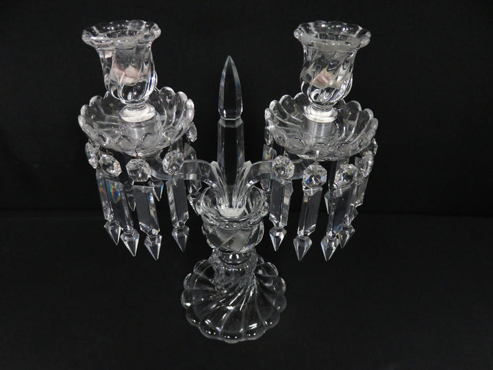 Baccarat Two Arm Candelabra