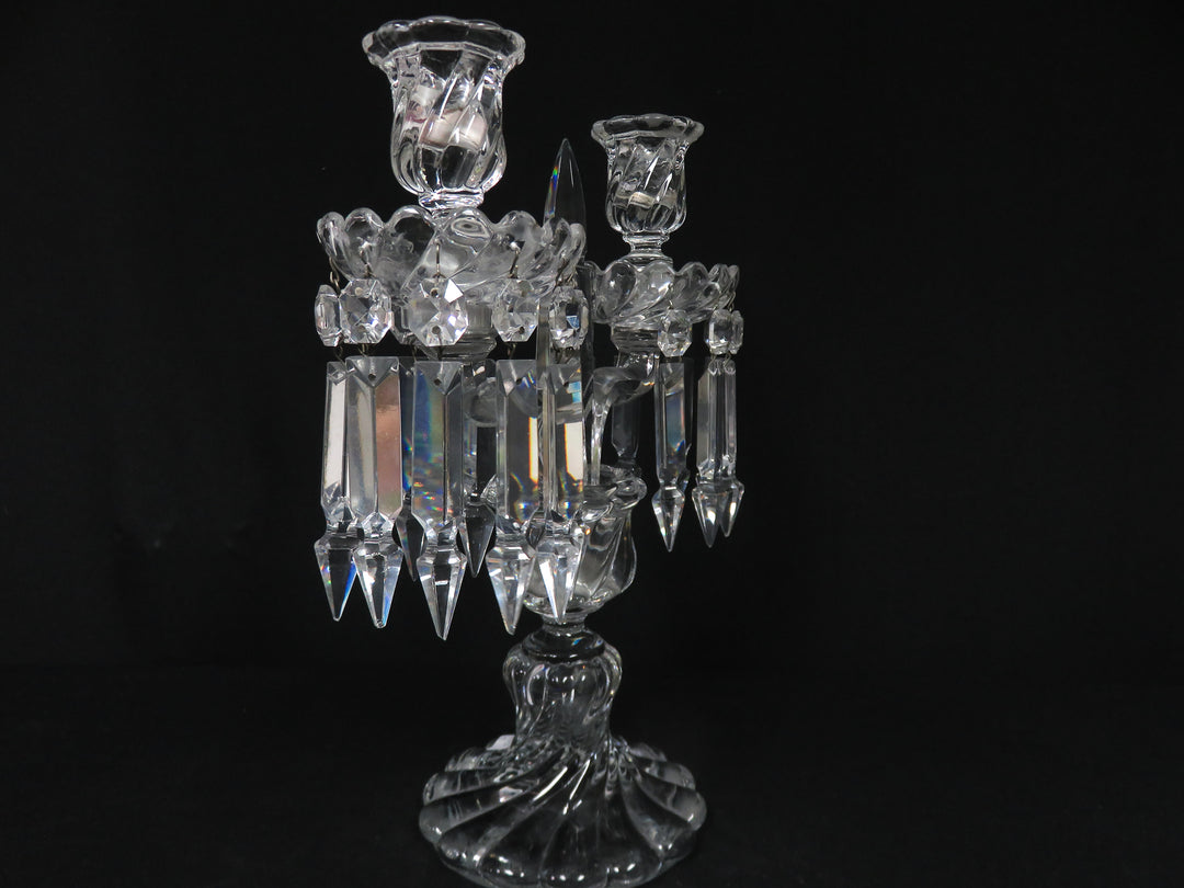 Baccarat Two Arm Candelabra