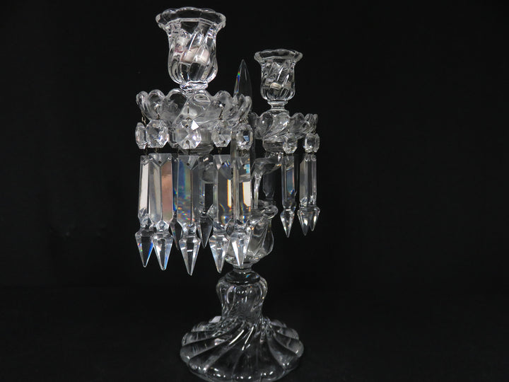 Baccarat Two Arm Candelabra