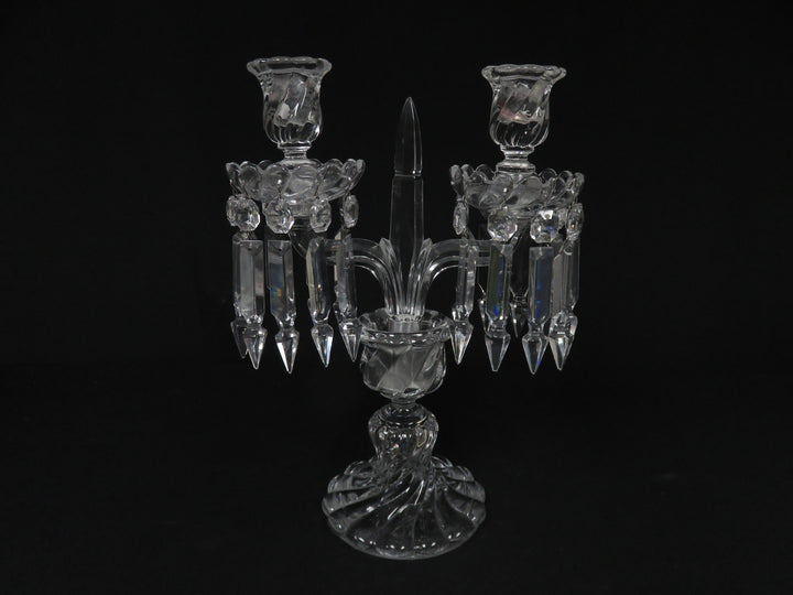 Baccarat Two Arm Candelabra
