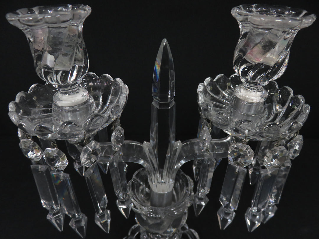 Baccarat Two Arm Candelabra