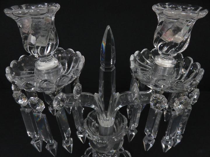 Baccarat Two Arm Candelabra
