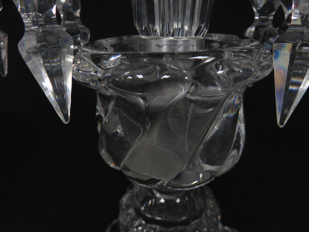 Baccarat Two Arm Candelabra