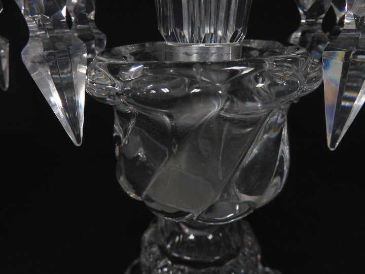 Baccarat Two Arm Candelabra