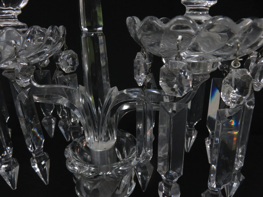 Baccarat Two Arm Candelabra