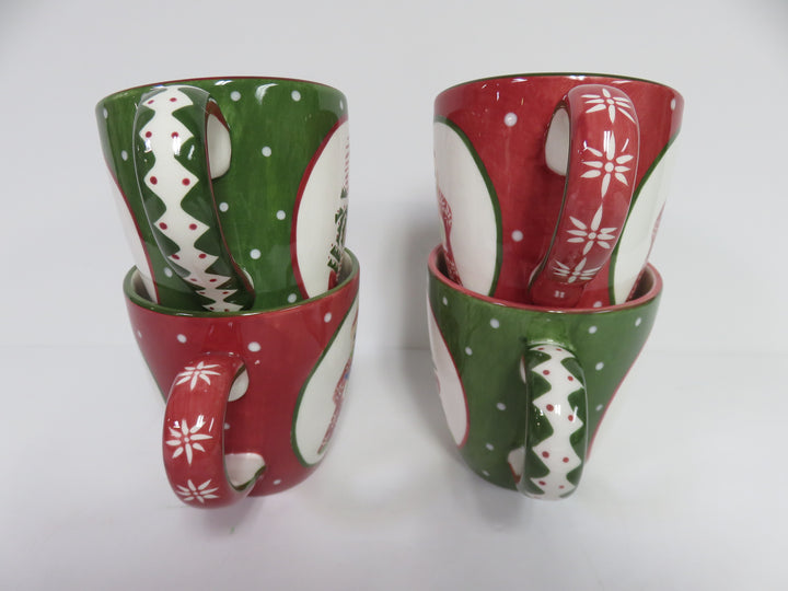 Block Christmas Mugs