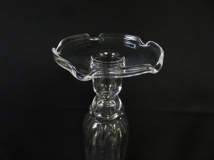 Trio of Hand Blown Candlesticks