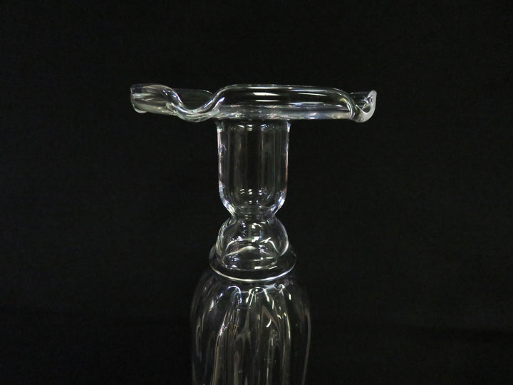 Trio of Hand Blown Candlesticks