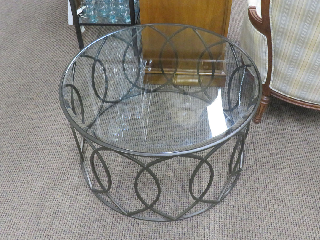 Metal and Glass Coffee Table