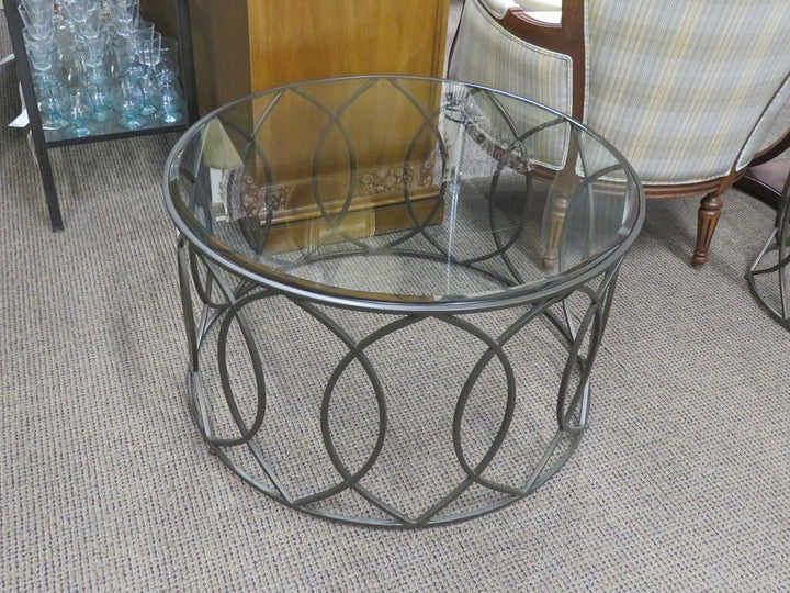 Metal and Glass Coffee Table