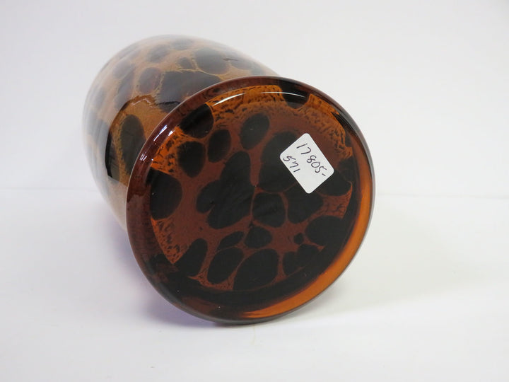 Tortoise Shell Glass Vase