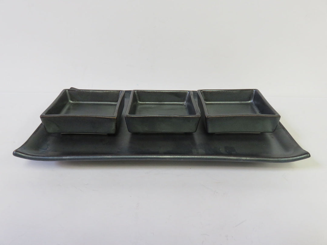 Tray with Sauce Dishes