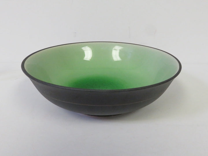 Green Crackled Finish  Bowls and Tray Set