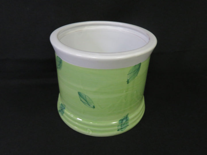 Green ceramic  Utensil Holder