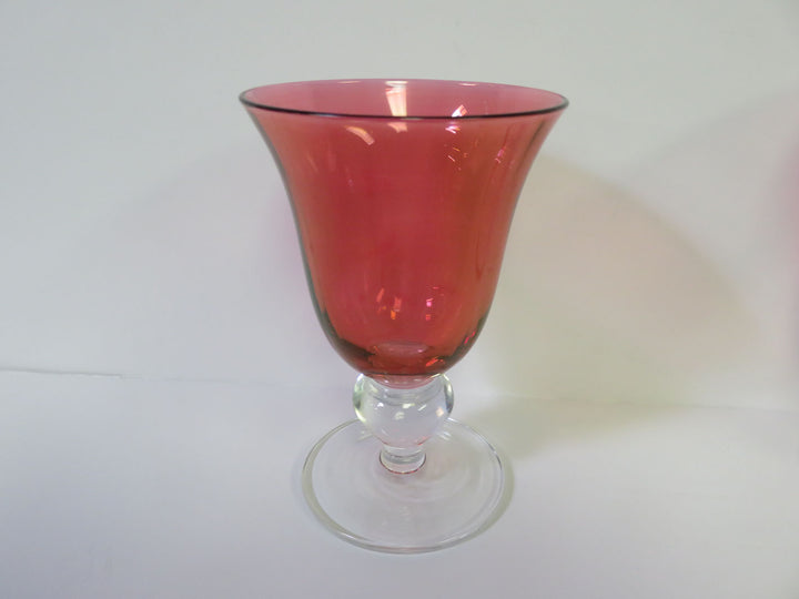 Cranberry Wine Glasses