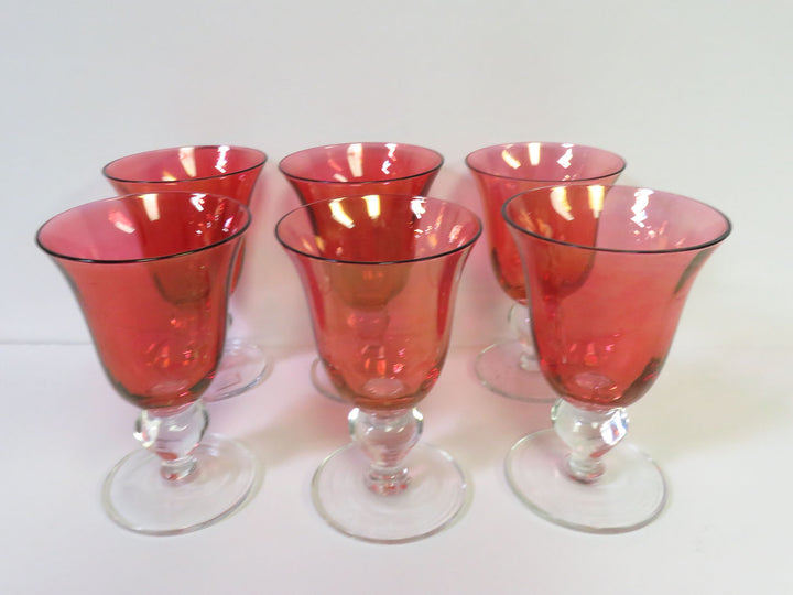 Cranberry Wine Glasses