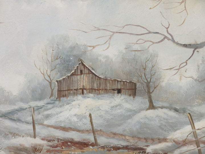 Winter Scene Oil Painting