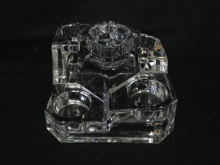 Vintage Crystal Castle Candleholder