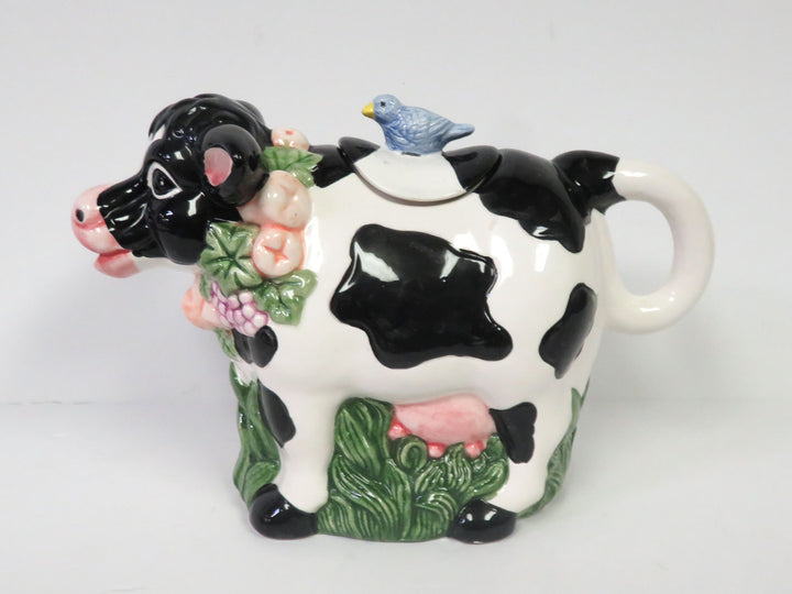 Black and White Cow Teapot