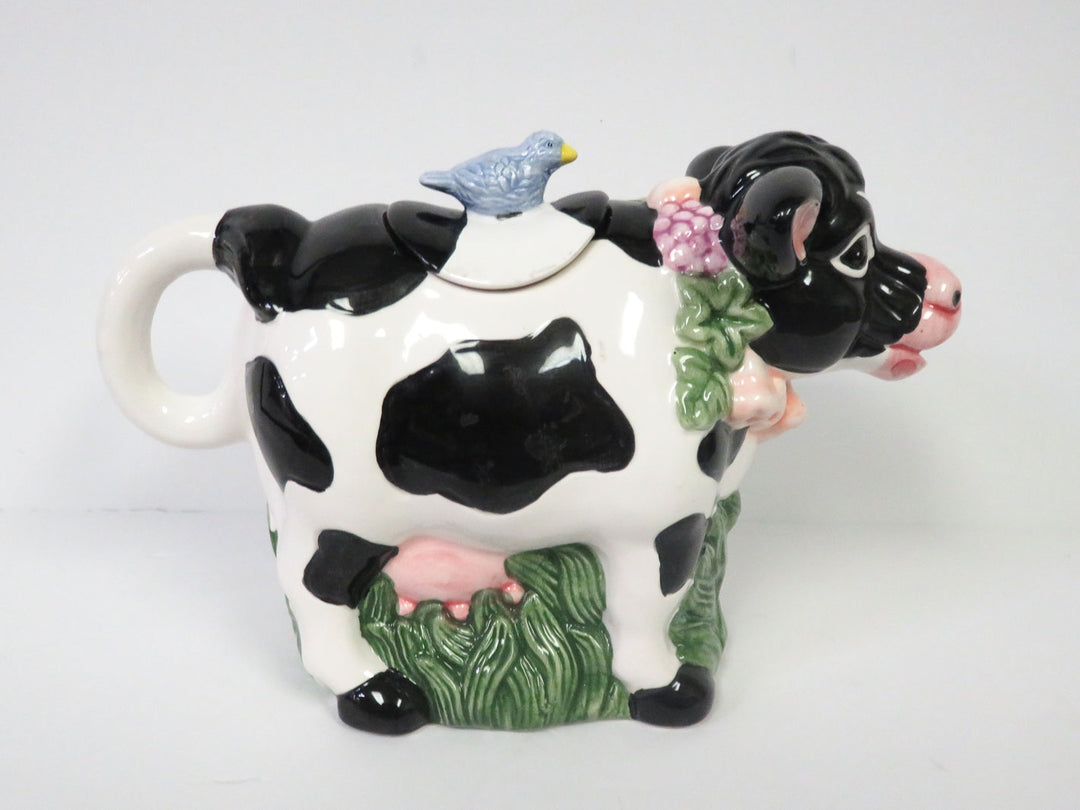 Black and White Cow Teapot