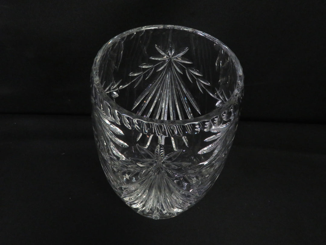 Clear Cut Crystal Vase