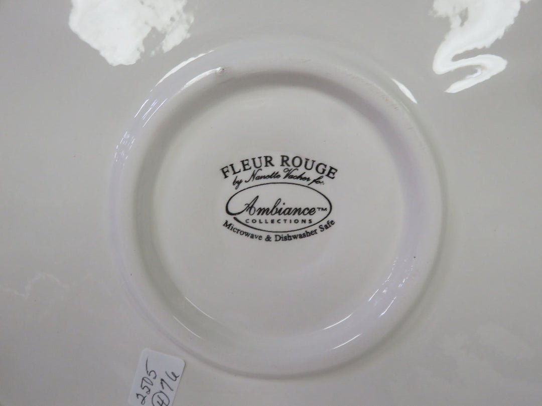 Fleur Rouge Poppy Plates