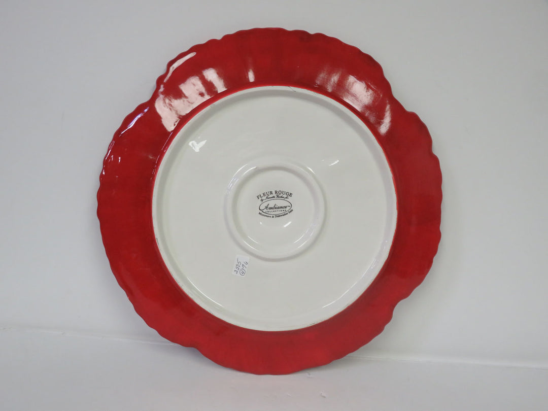 Fleur Rouge Poppy Plates