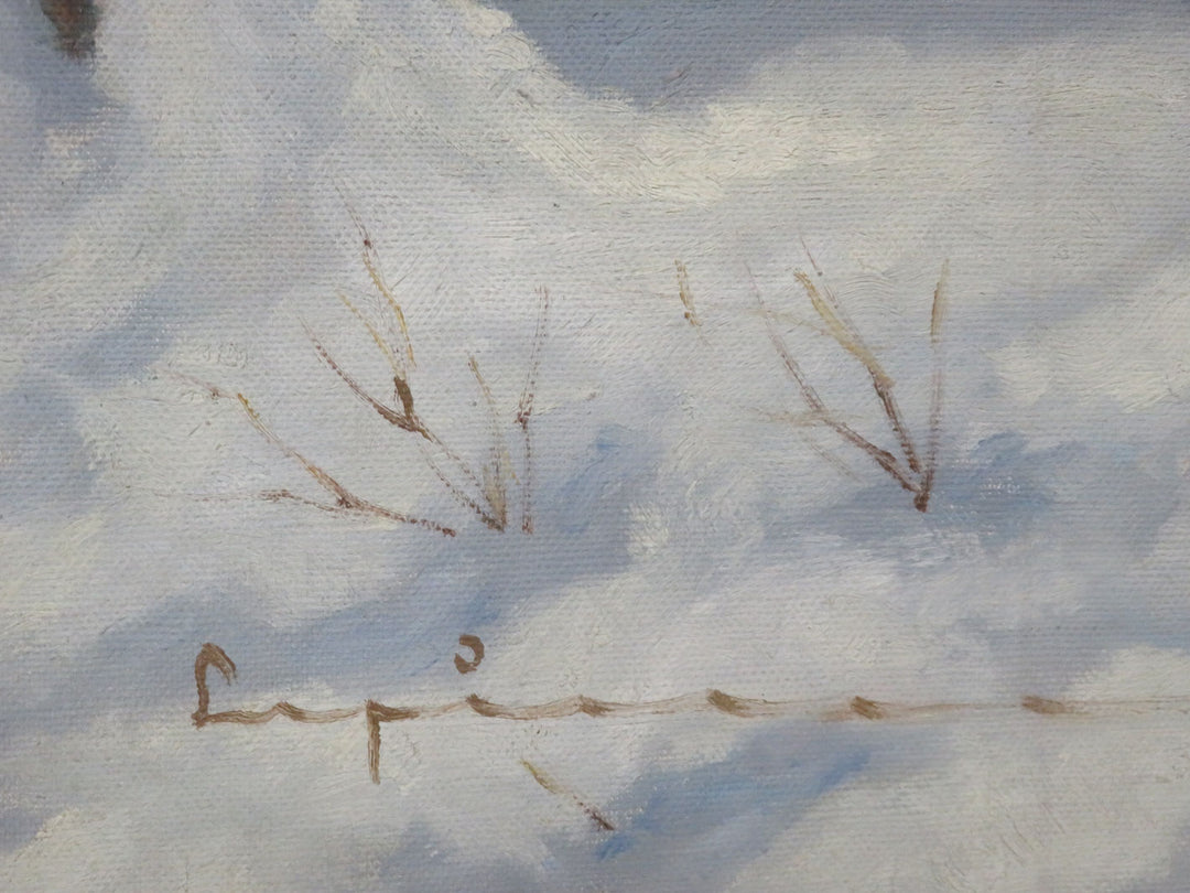 Winter Scene Oil Painting