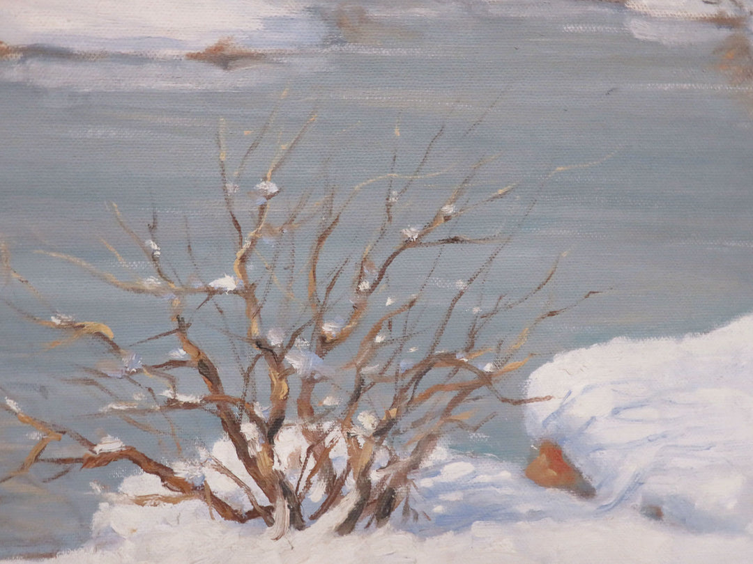 Winter Scene Oil Painting