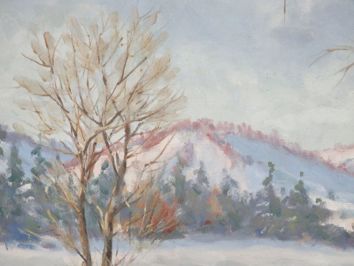 Winter Scene Oil Painting