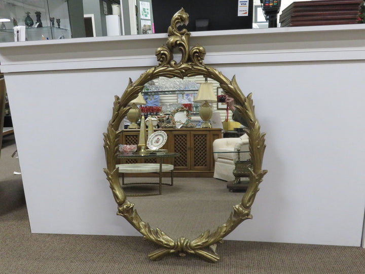 Scroll Top Wall Mirror