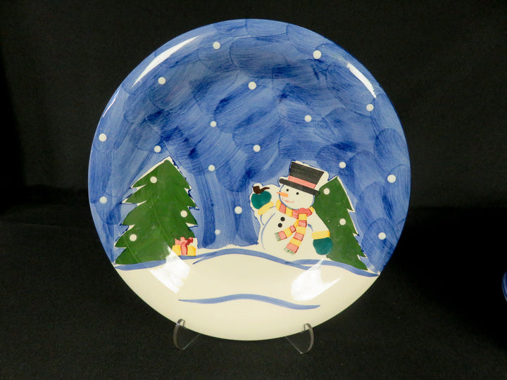 Cook's Club Snowman Dinner Plates