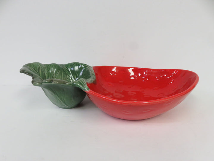 Strawberry Poppytrail Chip & Dip Bowl