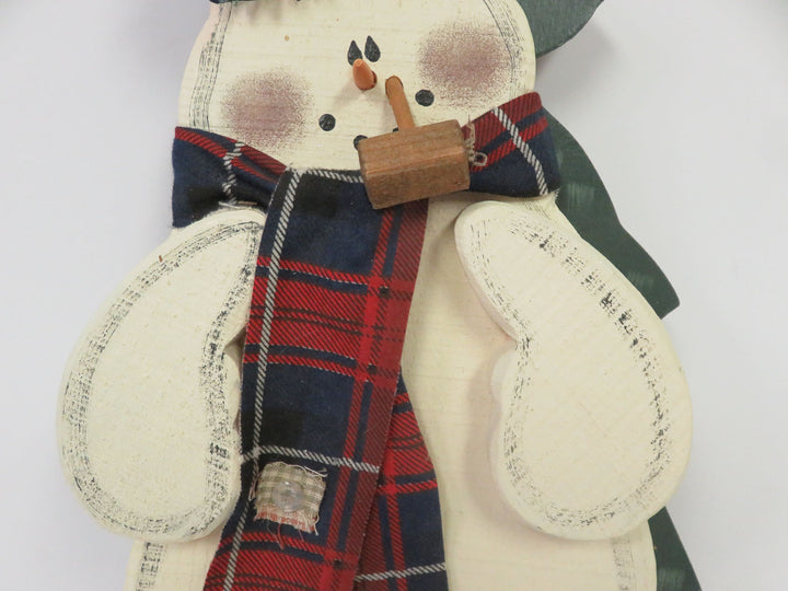 Wooden Snowman Plaque