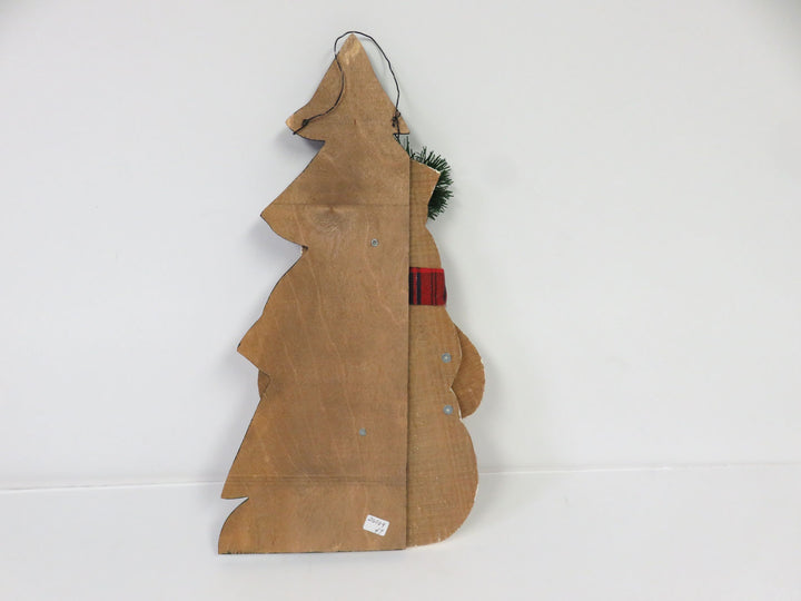 Wooden Snowman Plaque